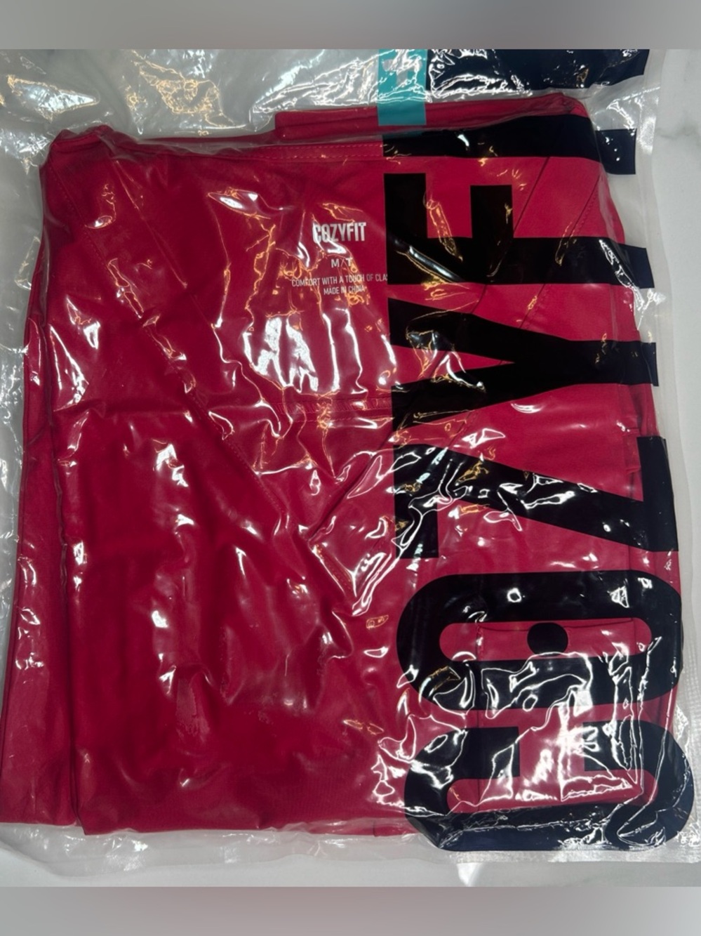 COZYFIT V-Neck Scrub Top &Jogger Pant W/8 Pockets, Anti Wrinkle, M-Tall Hot Pink - Picture 8 of 12